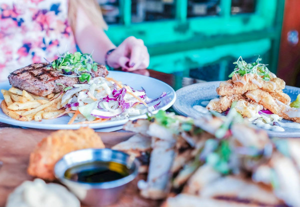 $60 Food & Bevvie Voucher for Two - Options for up to Eight People - Valid from 3rd January 2019