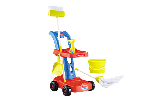 Eight-Piece Kids House Cleaning Playset