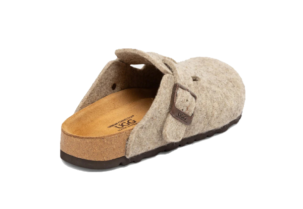 Ozwear Ugg Aussie Soft Footbed Wool Felt Unisex Slipper - Available in Two Colours & 10 Sizes