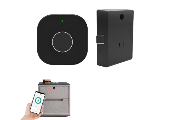 Smart Bluetooth Fingerprint Cabinet Lock - Option for Two-Pack