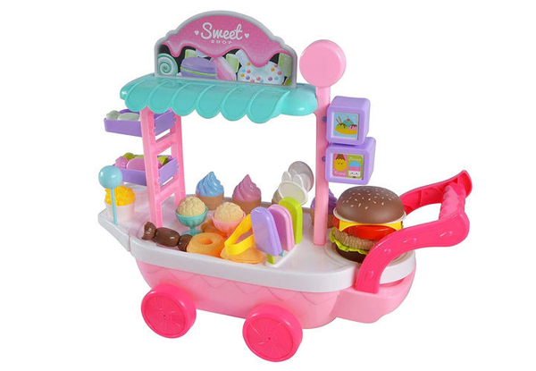 Mini Dessert Ice Cream Cart Toy Set