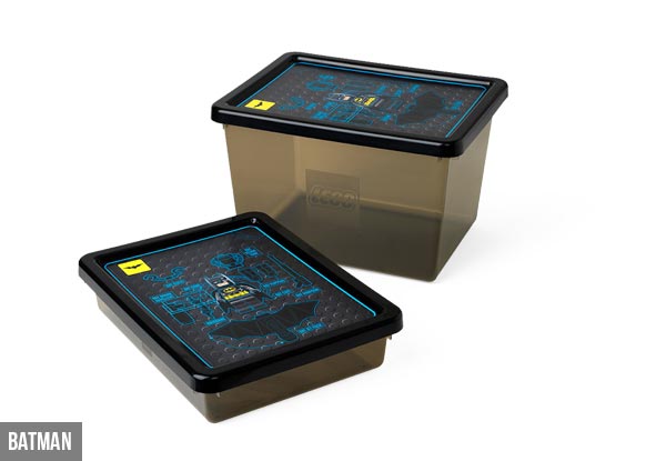 Two-Pack of Lego Storage Boxes - Three Styles Available