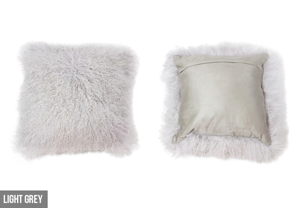 Genuine Premium Mongolian Sheep Wool Filled Cushion - Nine Colours Available