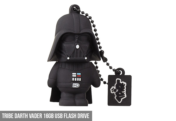 Tribe 16GB USB Flash Drive Range - Available in Batman, Superman, Wonder Women, Darth Vader, R2D2 or Stormtrooper