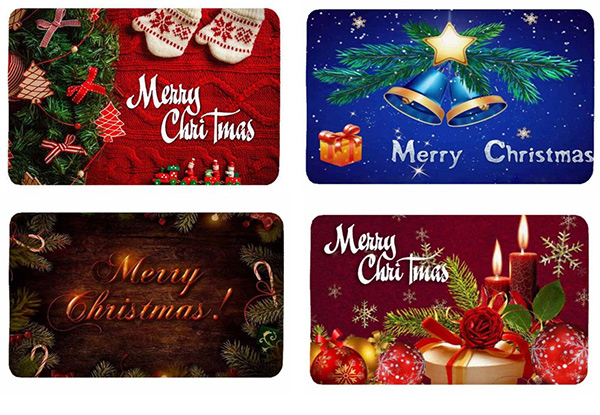 Creative 3D Printing Christmas Mat - Two Sizes & Four Colours Available