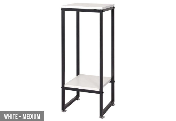 Levede Flower Pot Plant Metal Shelf Stand - Available in Three Colours & Three Sizes