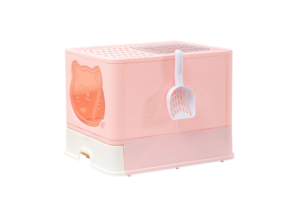 Petscene Enclosed Cat Litter Box - Four Colours Available