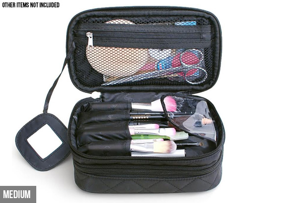 Travel Make-Up Cosmetic Organiser - Two Sizes Available