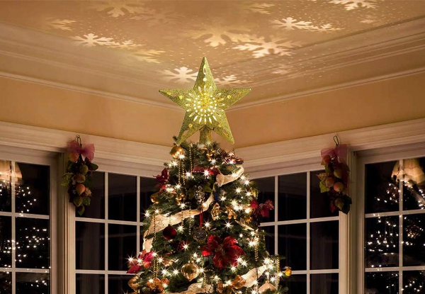 LED Star Projector Christmas Tree Topper - Option for Two