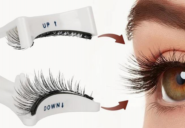 Two-Pair Magnetic Eyelashes with Tweezers Kit - Available in Two Styles & Option for Four-Pair