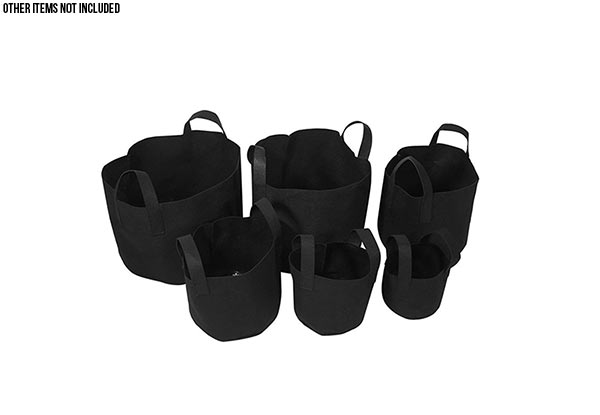 Five-Pack of Planter Grow Bags - Five Sizes Available with Free Delivery