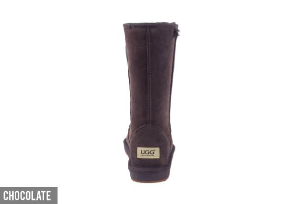 Auzland Unisex 'Chase' Classic Australian Sheepskin Tall UGG Boots - Four Colours & Seven Sizes Available