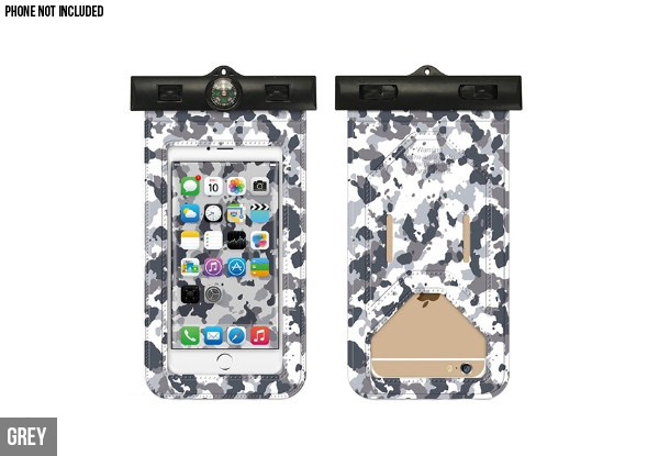 Water Resistant Camouflage Phone Case incl. Compass with Free Delivery