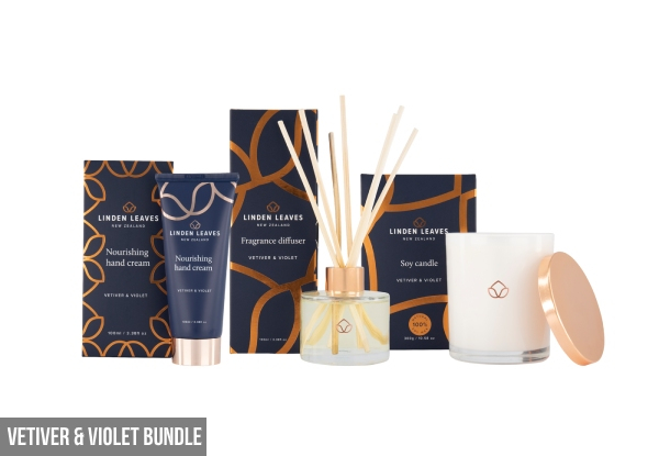 Linden Leaves Candle, Diffuser & Hand Cream Bundle - Two Scents Available