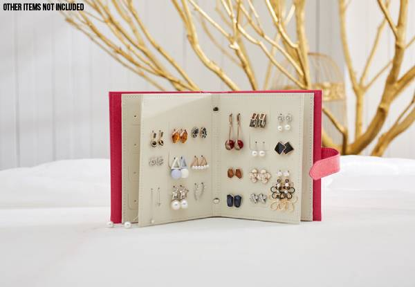 Jewellery Organiser Booklet - Five Colours Available