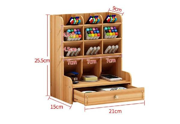 Wooden Desk Organiser - Available in Two Options