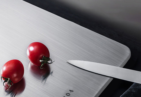 304 Stainless Steel Double-Sided Kitchen Chopping Board - Available in Four Sizes