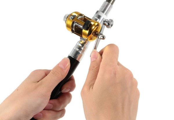 Pen Pocket Size Fishing Rod - Five Colours Available