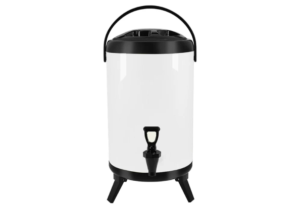 Soga 8L Stainless Steel Milk Tea Beverage Barrel with Faucet