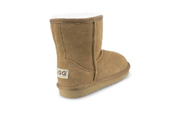 Ugg Roughland Water-Resistant Kids Short Suede Classic Sheepskin Boots- Six Sizes Available