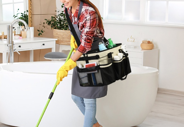 Cleaning Caddy with Waist & Shoulder Strap - Two Colours Available