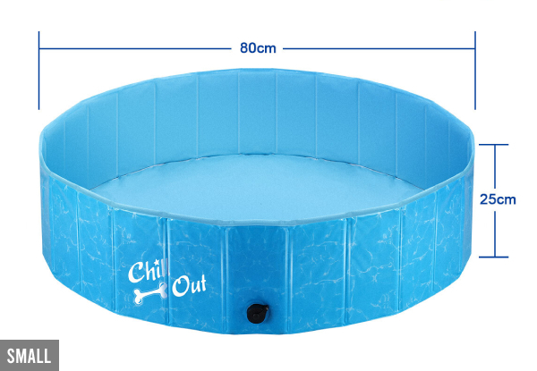 Foldable Dog Swimming Paddling Pool - Three Sizes Available