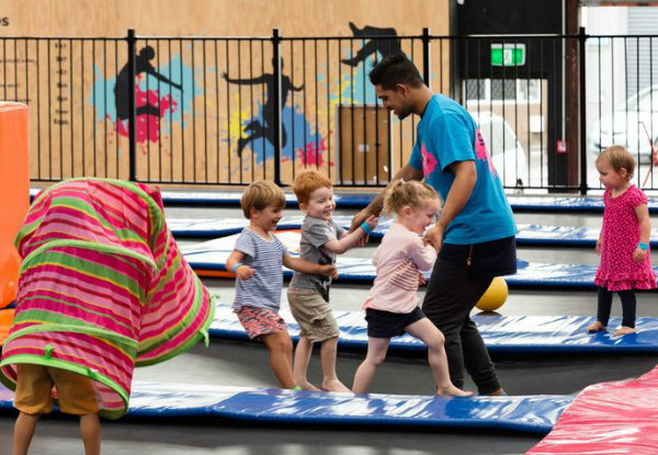 One-Hour Bounce Session for Two People - Options for Two-Hour Session, a Family Pass or Annual Pass - Two Locations