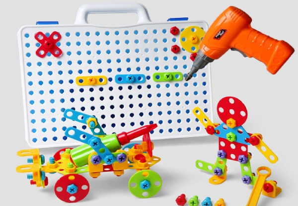Kid's Building Brick Toy Set