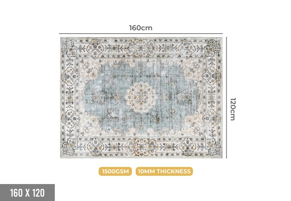 Marlow Soft Plush Vintage Floor Rug - Four Sizes Available