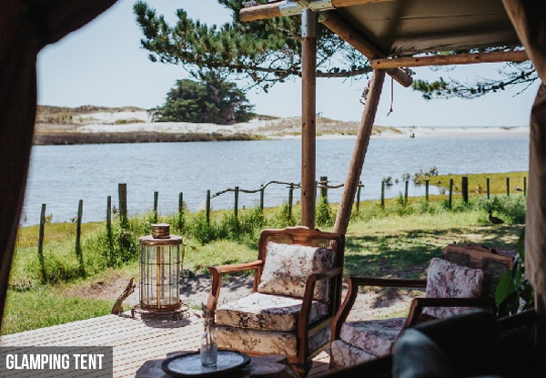 Romantic Two-Night Escape to Pakiri Beach for Two People - Experience the Riverfront Glamping Tent or Beachfront Luxury Lodge