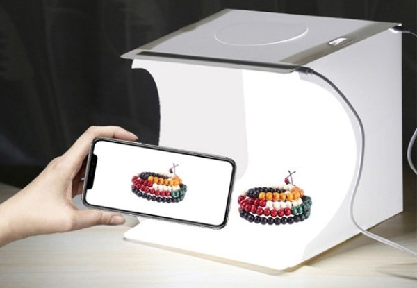 Mini Folding Lightbox 2 LED Photography Softbox