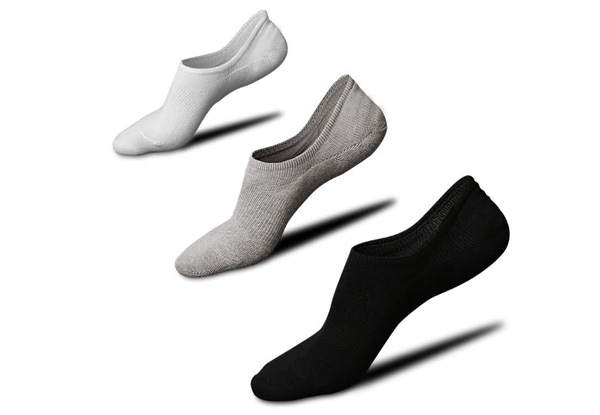 12 Pairs of No-Show Socks in Three Colours