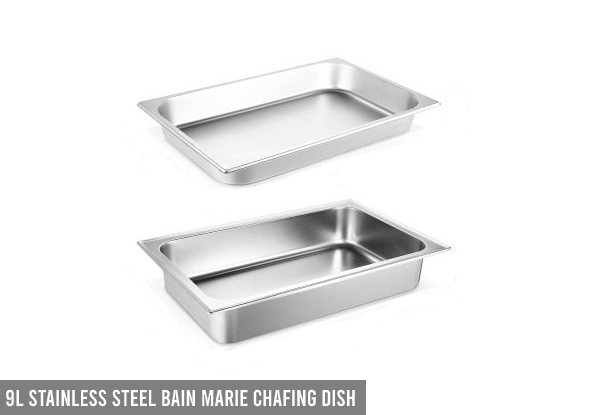 Stainless Steel Bain Marie Chafing Dish Range - Three Options Available
