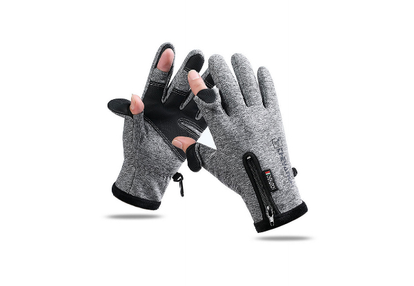 Two-Finger Flip Touchscreen Winter Gloves - Available in Two Colours & Four Sizes