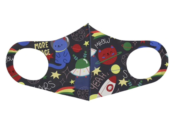 Five-Pack of Colourful Kids Face Masks