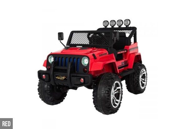 Electric Remote Control Ride-On Jeep with Built-in Songs -Three Colours Available