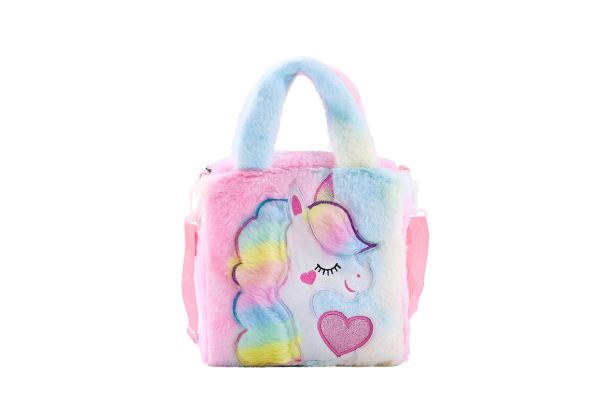 Children's Unicorn Plush Bag - Three Colours Available