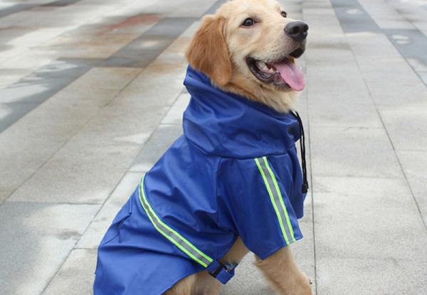 Pet Hoodie Rain Coat - Three Colours & Eight Sizes Available