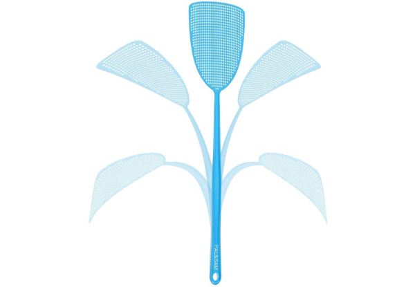 Five-Pack Plastic Fly Swatter