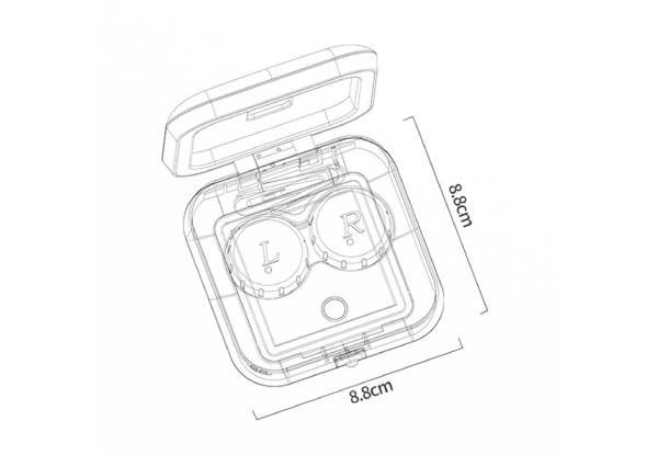 Rechargeable Ultrasonic Contact Lens Cleaning Machine with Mirror Cleaner Container