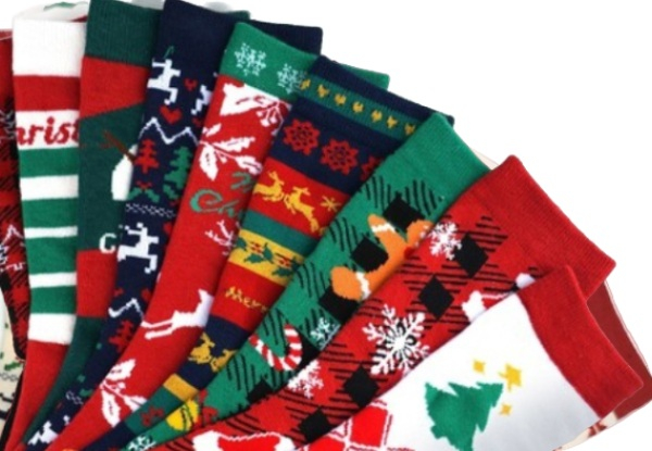 12-Pairs Christmas Socks Advent Calendar - Two Options Available