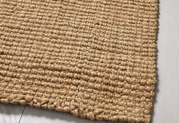 Natural Jute Dhurrie Rug or Hall Runner - Three Sizes Available