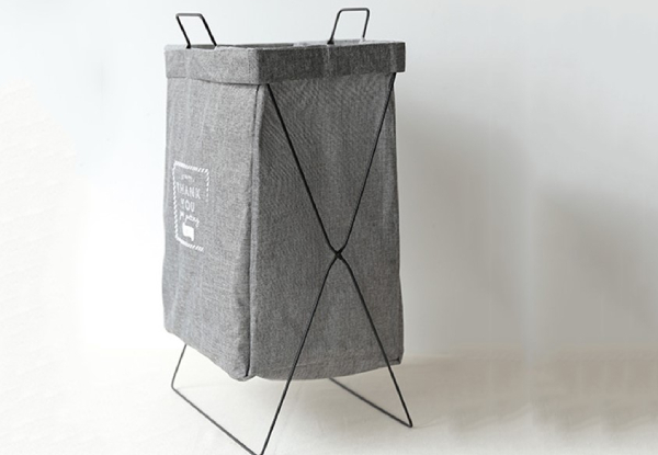 Folding Laundry Basket incl. Stand - Two Colours Available with Free Delivery