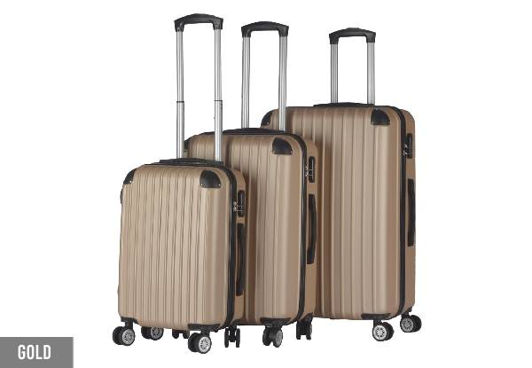 Milano Three-Piece Slim Line Luggage Set - Four Colours Available