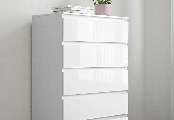 Monaco Five-Drawer Chest - Two Colours Available