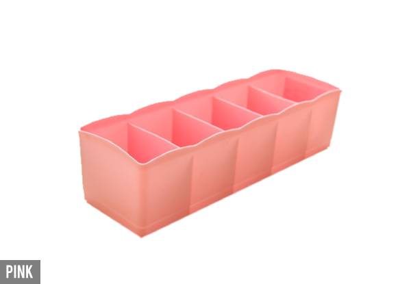 Underwear & Socks Organiser Storage Box -  Option for Two or Three Colours Available with Free Delivery