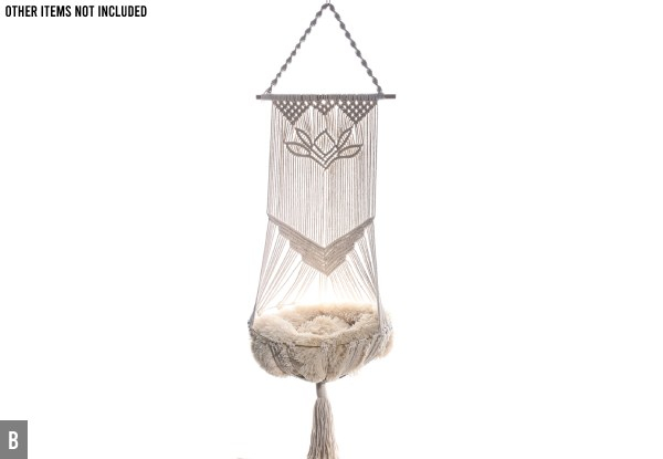 Hanging Rope Decorative Cat Bed - Two Options Available