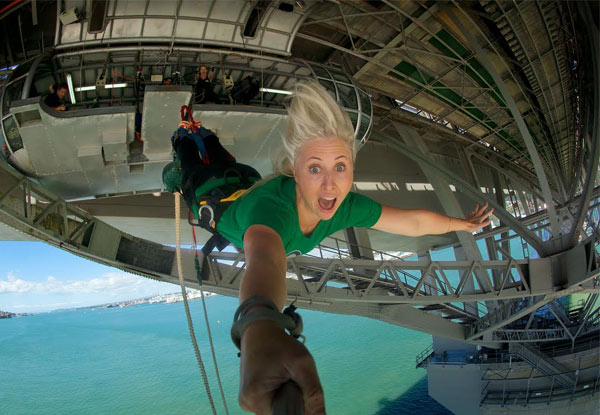 Experience the Ultimate Adrenaline Rush - Bungy Jump Off the Iconic Auckland Harbour Bridge incl. a T-Shirt