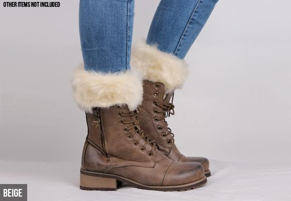 Fluffy Knit Ankle Warmer - Six Colours Available