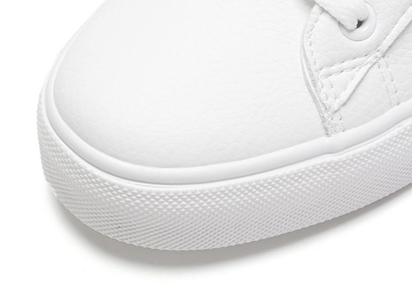 Heel-Embroidered White Sneakers - Two Styles & Six Sizes Available with Free Delivery